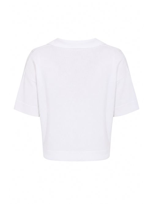 Maglia polo corta traforata in misto viscosa D. Exterior | 62024 R1BIAN
